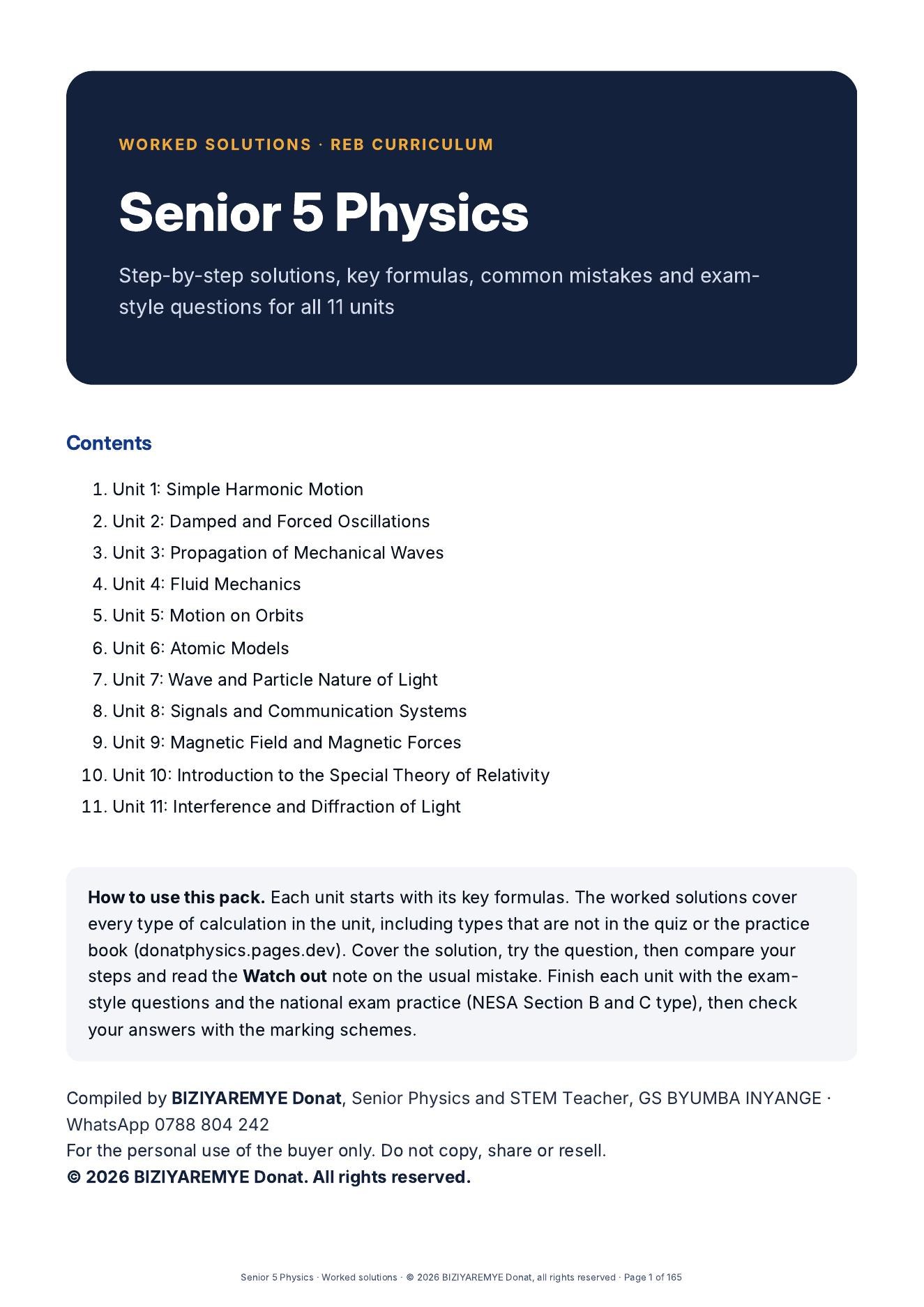Cover of the Senior 5 pack