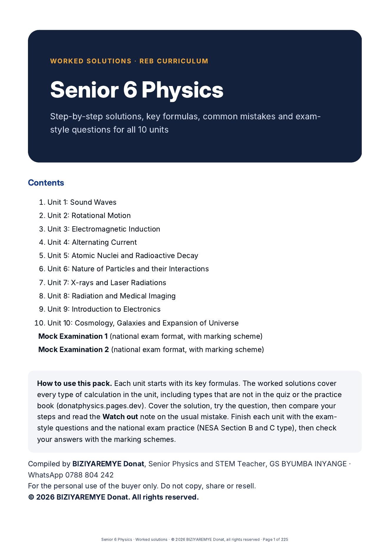Cover of the Senior 6 pack